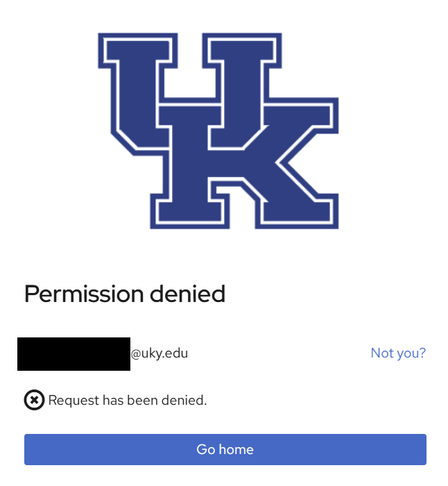 Permission Denied Notification